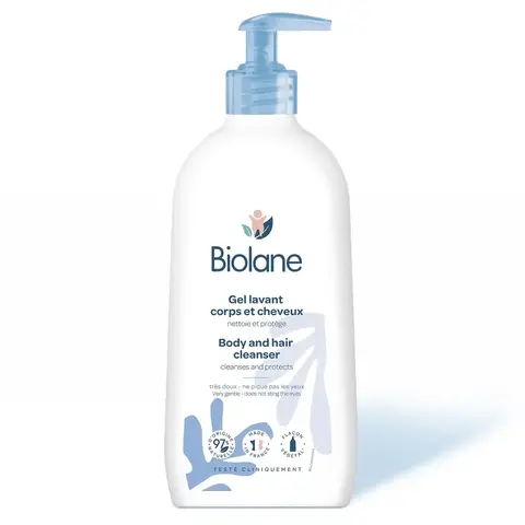 Гель для тела и волос 2 в 1 BIOLANE 750 мл