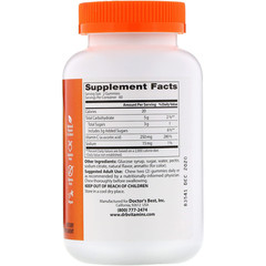 Doctor's Best, Жевательные таблетки с витамином C, с апельсиновым вкусом, 250 мг, 120 таблеток