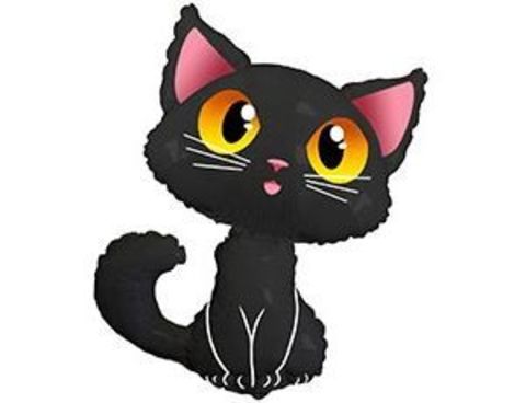 Шар F Фигура, Кот черный, 36