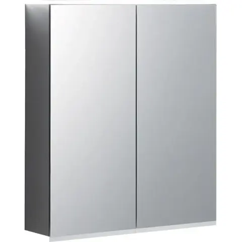 Geberit Option Plus 500.593.00.1 Зеркальный шкаф с подсветкой, две двери, 60x70x17.2см