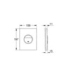 GROHE Nova Cosmopolitan 38765SH0 Клавиша смыва для унитаза