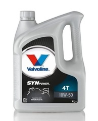 Масло моторное Valvoline SynPower 4T 10w50 (синтетическое), 4 литра