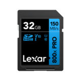 Карта памяти Lexar High-Performance 800x Blue PRO SDHC 32GB UHS-I U1 V10, R/W 150/45 МБ/с