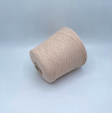 Бобинная пряжа (пр.Италия),art-Souple 1500м/100гр. 58% Хлопок, 10% Кашемир, 32% Полиэстер, цвет-Крем(388(371)/129), арт.35055