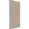 BelBagno UNO-L-1-TB-90-BR-GM Душевая перегородка универсальная с односторонним входом, стекло бронза, профиль Оружейная сталь, 900x2000 мм