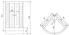 Timo Comfort T-8880F Душевая кабина 80x80, цвет: хром