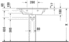 Duravit ME by Starck 2336830000 Раковина мебельная