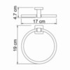 WasserKRAFT Lippe K-6560 Полотенцедержатель, цвет: хром