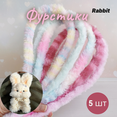 Фурстики Rabbit, Пушистая проволока синель для игрушек, набор Единорог