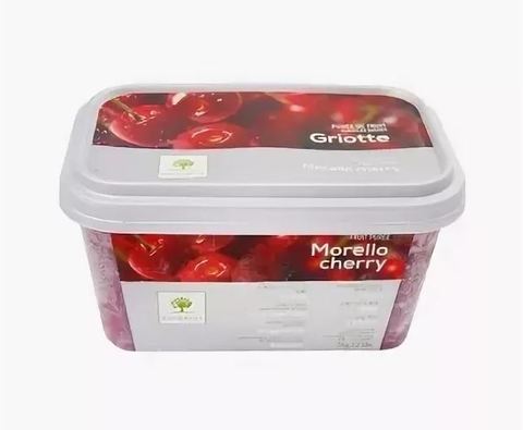 ПЮРЕ свежемороженое вишня 10% сахара 1 кг, RAVIFRUIT, ФРАНЦИЯ