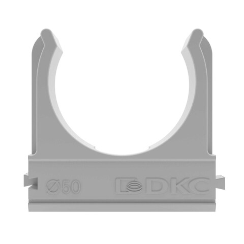 Клипса для гофротрубы  DKC d50мм серая