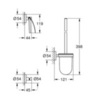 GROHE Essentials 40407DC1 Комплект аксессуаров для ванной