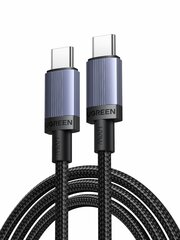 Кабель зарядный  UGREEN L528 (65834) USB-C to USB-C PD Fast Charging Cable 100W Max, 3м, серый космос