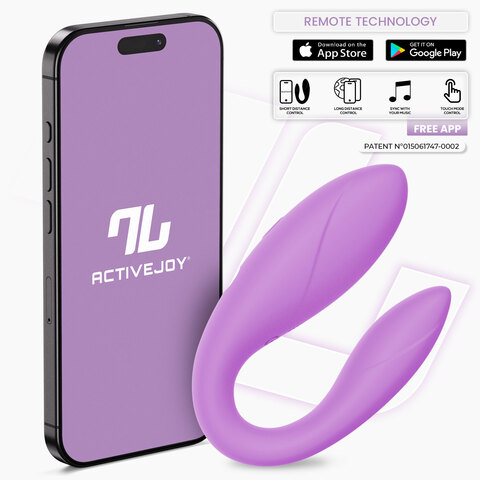 Интерактивный вибромассажёр для пар Couple Toy Lavender, лавандовый