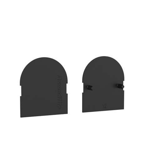 Декоративная накладка ARMADILLO для скрытой петли U3D6000 (DOOR) BL черный /65007/ (2шт)