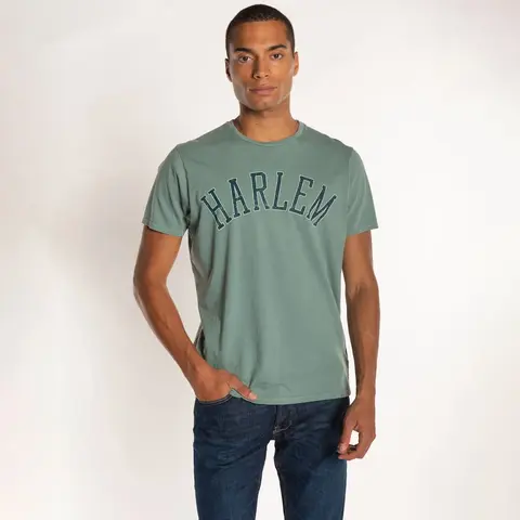 Футболка Bowery NYC "Harlem" Vintage Jersey Malachite Green