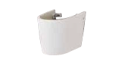 ArtCeram Ten TEC004 01 00 BI Полуколонна для раковины, цвет: белый фото
