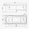Timo Kata KATA1880 Акриловая ванна 180x80, цвет: белый