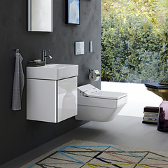 Duravit XSquare XS4060L2222 База под раковину 434х340х397 мм, 1 дверца левая, цвет белый глянцевый (для раковины 073245) фото