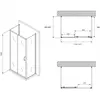Abber AG30120B-S60B-S60B Душевой уголок, 120x60x195, цвет: чёрный