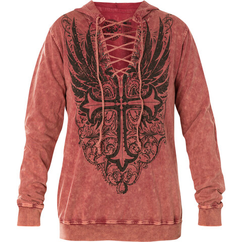 Affliction | Худи женское FREE MAHOGANY AW21356 перед