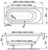 VagnerPlast VPPA18001FP2-04 Фронтальная панель 180x55 Bianco