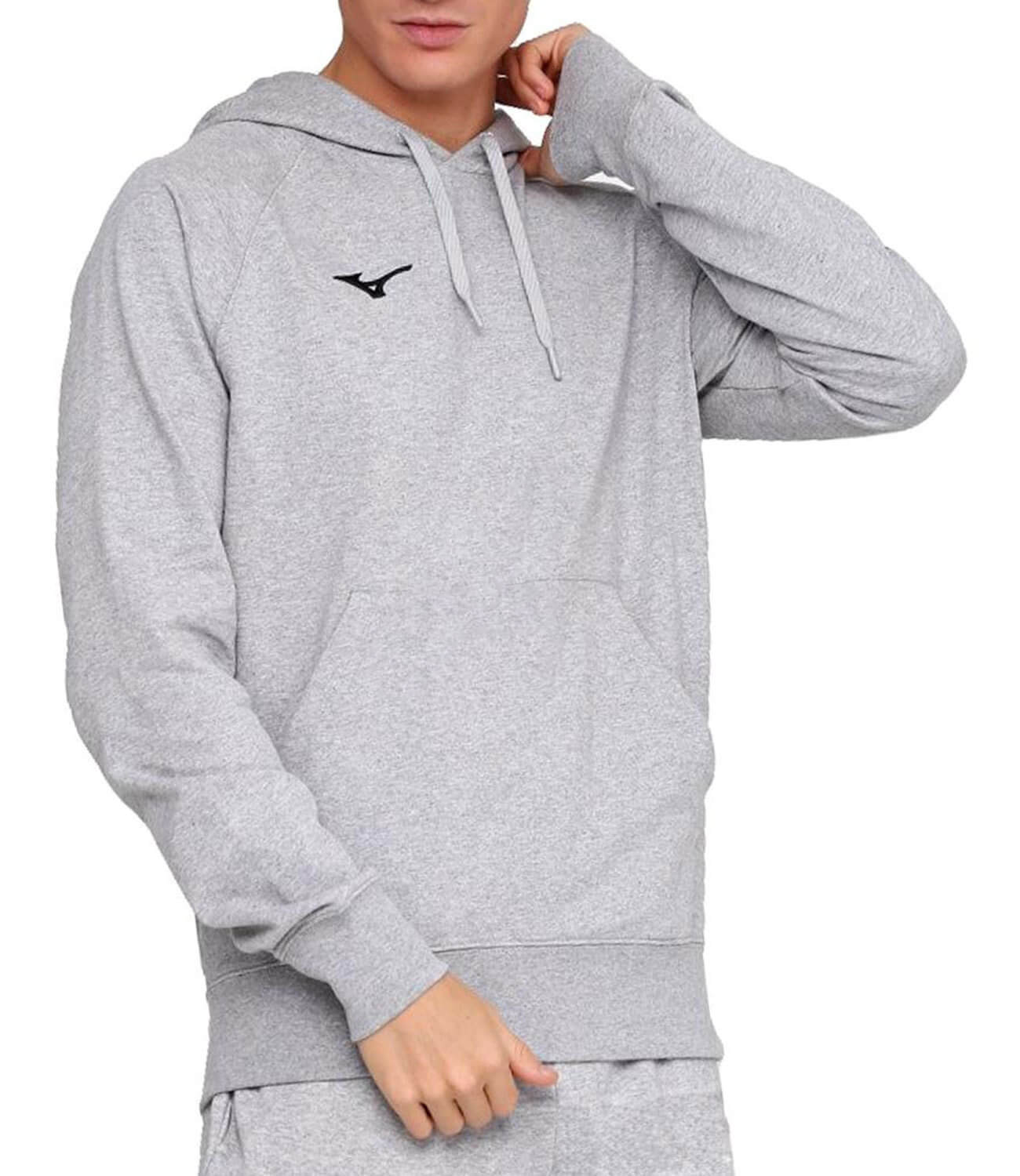 Mizuno Terry Hoodie мужская толстовка серая