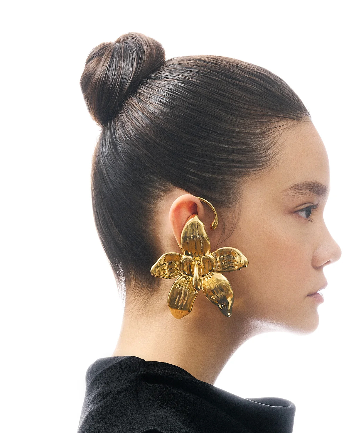 Серьги Flower Gold