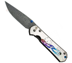 Фото Нож складной Chris Reeve Large Sebenza, сталь дамаск с рисунком 