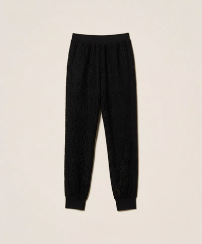 TWINSET Брюки спортивные из гипюрового кружева