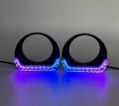 Ангельские глазки i8-D30-RGB 3.0" плоский RGB + поворотник