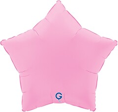 Шар Г 18''/46 см, Звезда, Матовый, Розовая Сакура, 1 шт.