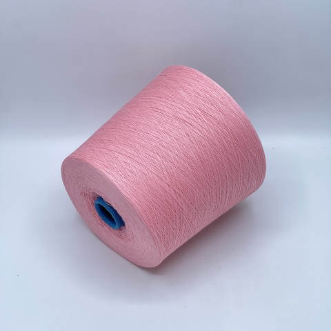 Бобинная пряжа,Cotton combed, 2540м. 100%Хлопок, Розовый(528), 39102