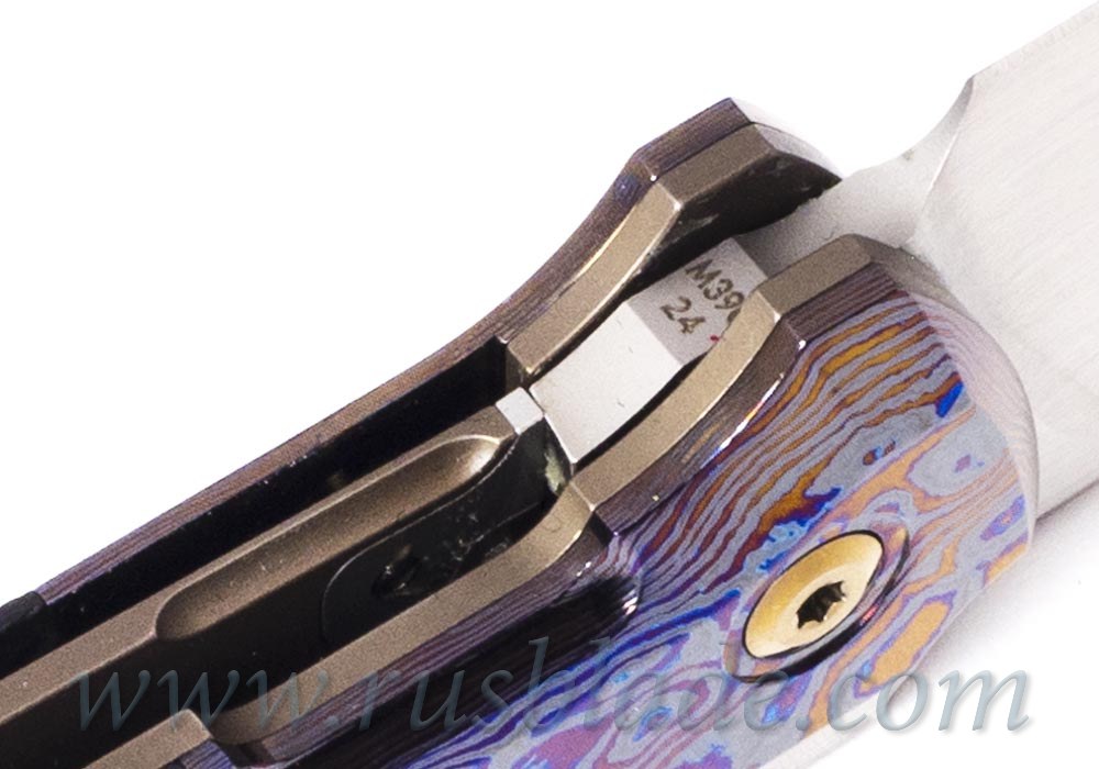 CKF/Philippe Jourget collab FIF20Ti Zi (M390, ZircuTi bolster/clip, cool CF, Ti) - фотография 