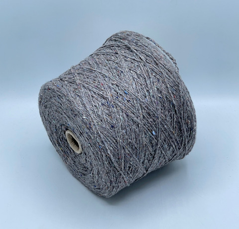 Royal Collection, Tweed, 2/600 300м. 76% Кашемир, 7% Шелк, 17% Шерсть, Серый,твид (302), 39686