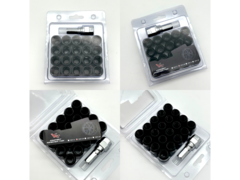 Комплект колесных гаек под внутр. шест. M12x1.25 20шт. + Ключ Черный
