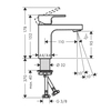 Hansgrohe Vernis Shape 71569000 Смеситель для раковины 100, без сл.наб, хр