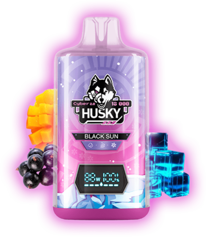 HUSKY CYBER 2.0 18000 Black Sun - Манго Черная Смородина лед