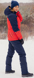 Премиальные теплые зимние брюки Nordski Mount Dark Blue женские с высокой спинкой