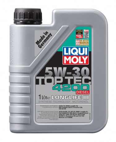 Масло моторное Liqui Moly Top Tec 4200 Diesel 5W30 синтетическое 1л
