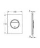 Grohe Nova Cosmopolitan S 37601DA0 Клавиша смыва для унитаза