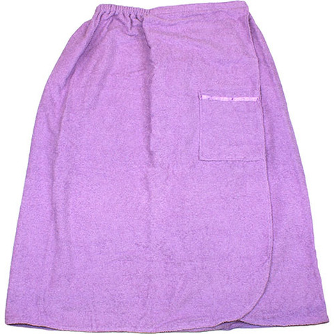 Парео для бани женское махровое, XXXL (сиреневый) - 8