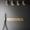 Gessi Hi-Fi 63018#726 Термостат для душа, с включением до 5 источников одновременно (внешняя часть), цвет: Warm Steel Br. PVD