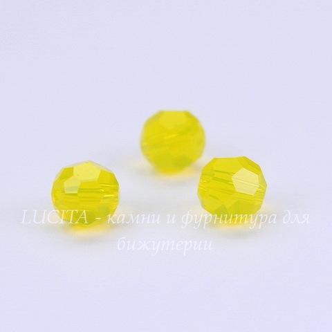 5000 Бусина - шарик с огранкой Сваровски Yellow Opal 6 мм
