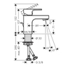 Hansgrohe Vernis Shape 71560670 Смеситель для раковины 70, сл.гар, мч