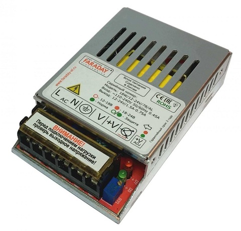 18W/12-24V /78AL блок питания Faraday