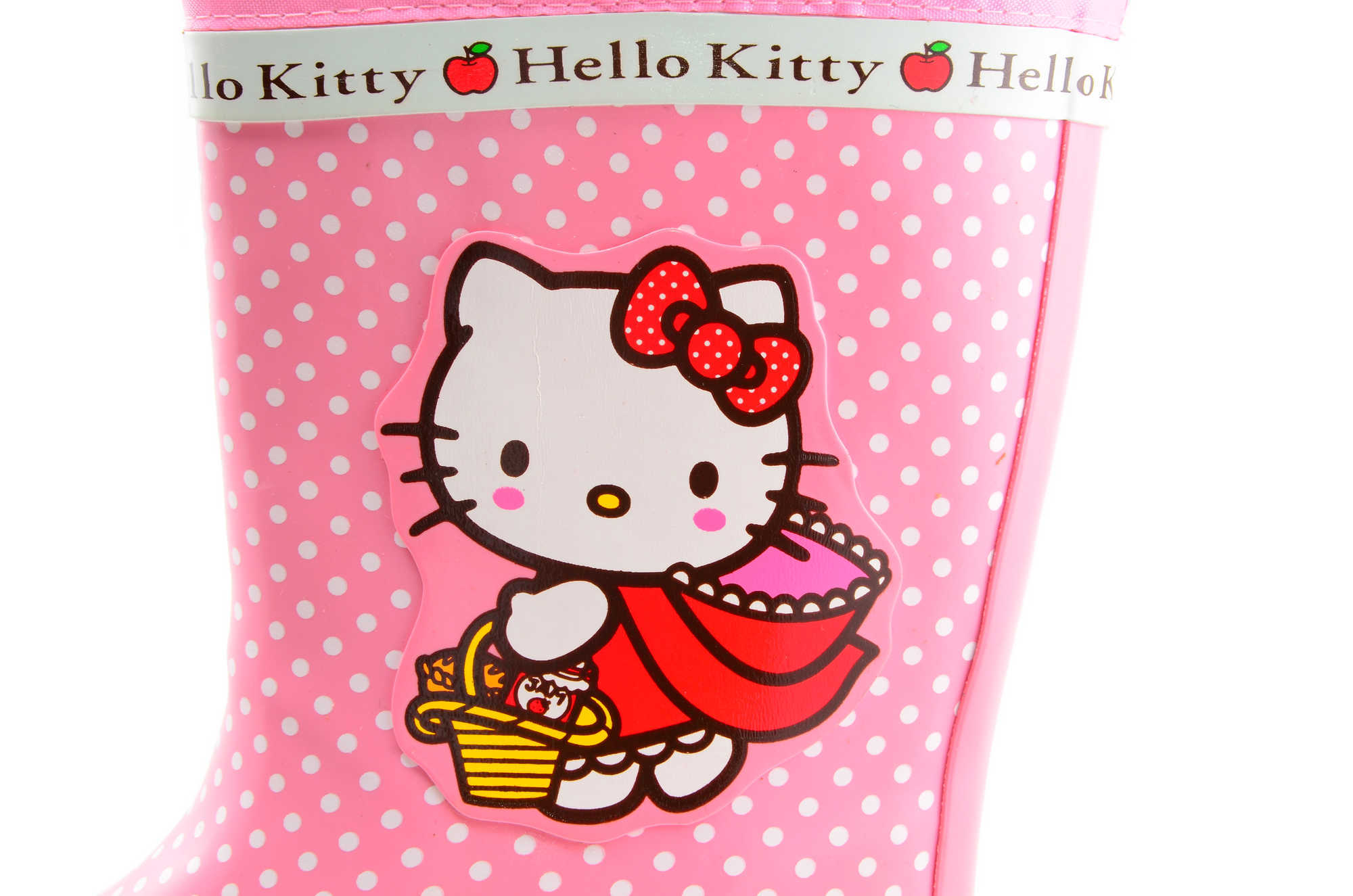 Резиновые сапоги для девочек утепленные Хелло Китти (Hello Kitty), цвет розовый