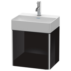 Duravit XSquare XS4060L4040 База под раковину 434х340х397 мм, 1 дверца левая, цвет черный глянцевый (для раковины 073245) фото