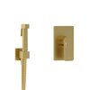 WasserKRAFT A5551.184.237.213 Встраиваемый комплект для биде со шлангом, цвет: золото