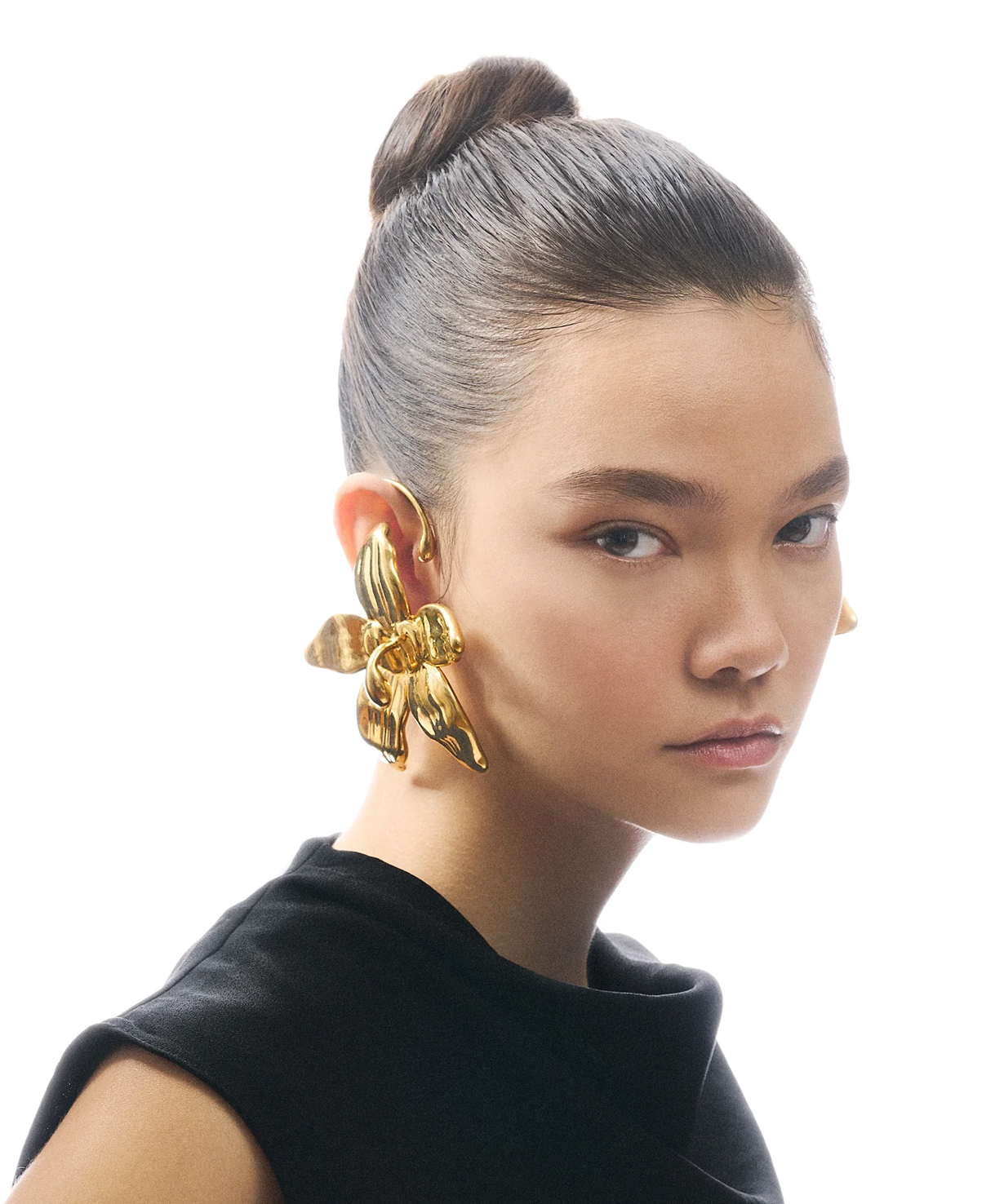 Серьги Flower Gold